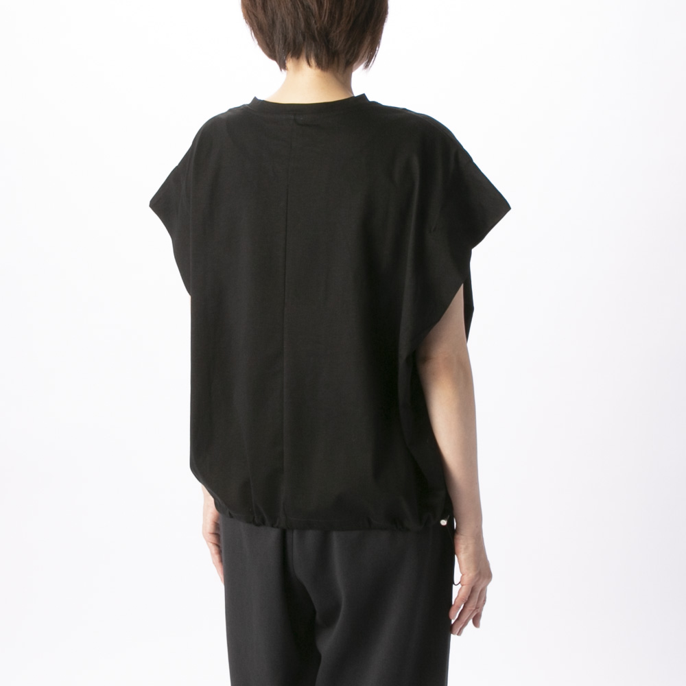 バントロア vingtrois レディーストップス ドライタッチコットン 折り返しスリーブプルオーバー 980-23123【FITHOUSE ONLINE SHOP】