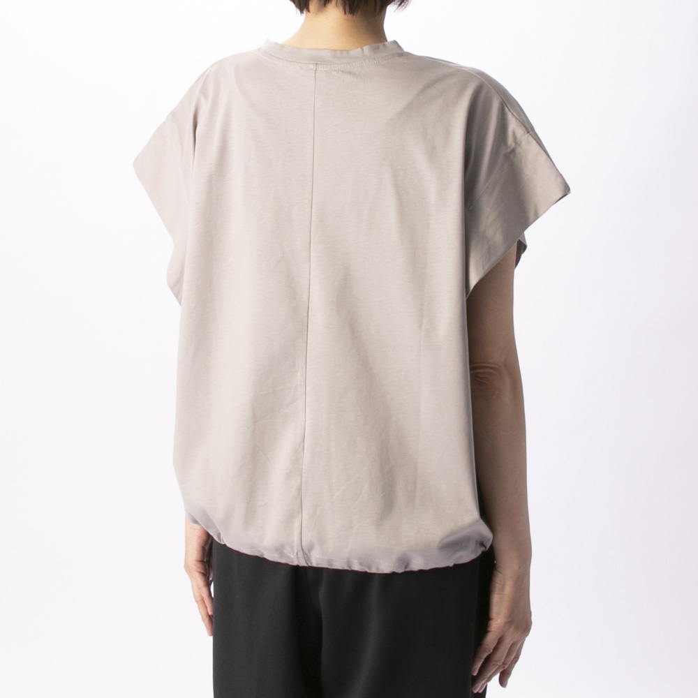 バントロア vingtrois レディーストップス ドライタッチコットン 折り返しスリーブプルオーバー 980-23123【FITHOUSE ONLINE SHOP】