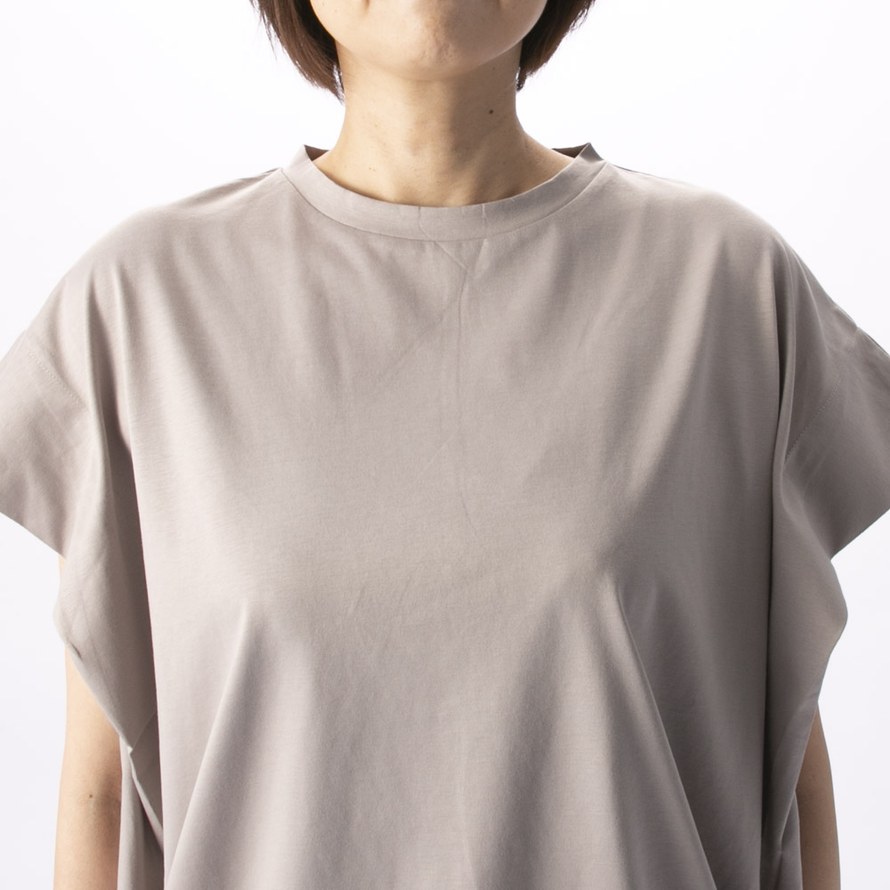バントロア vingtrois レディーストップス ドライタッチコットン 折り返しスリーブプルオーバー 980-23123【FITHOUSE ONLINE SHOP】
