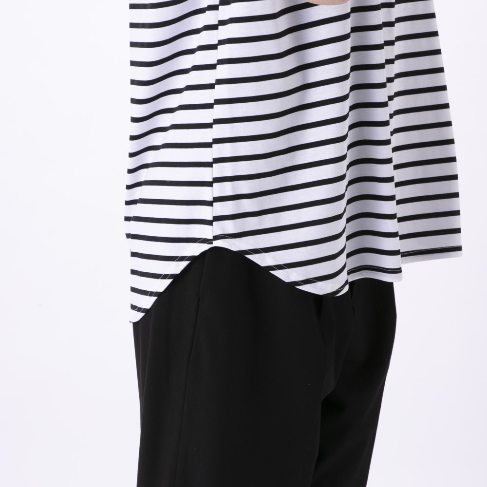 ノアジェ NOA-GE レディーストップス シルケット天竺ボーダーTシャツ 121-5317-9811/02【FITHOUSE ONLINE SHOP】