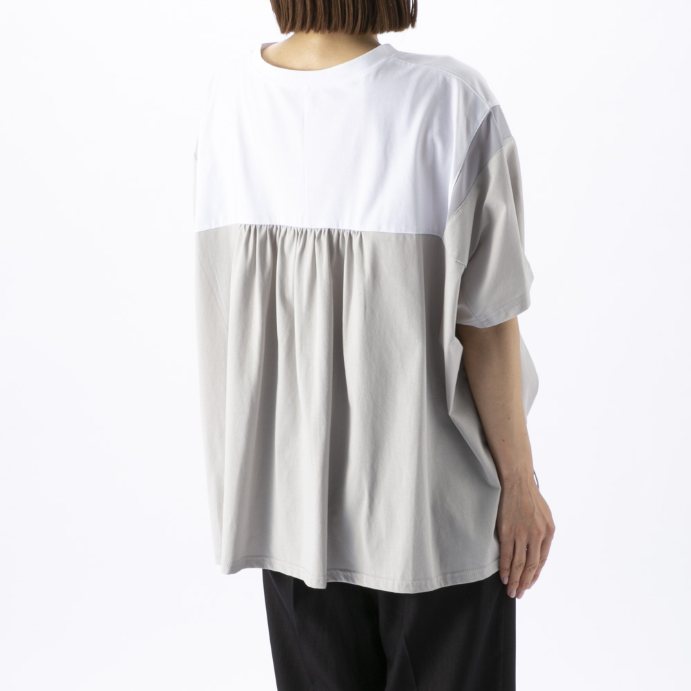 ノアジェ NOA-GE レディーストップス 配色切替 プルオーバー 127-5201-9530/02【FITHOUSE ONLINE SHOP】
