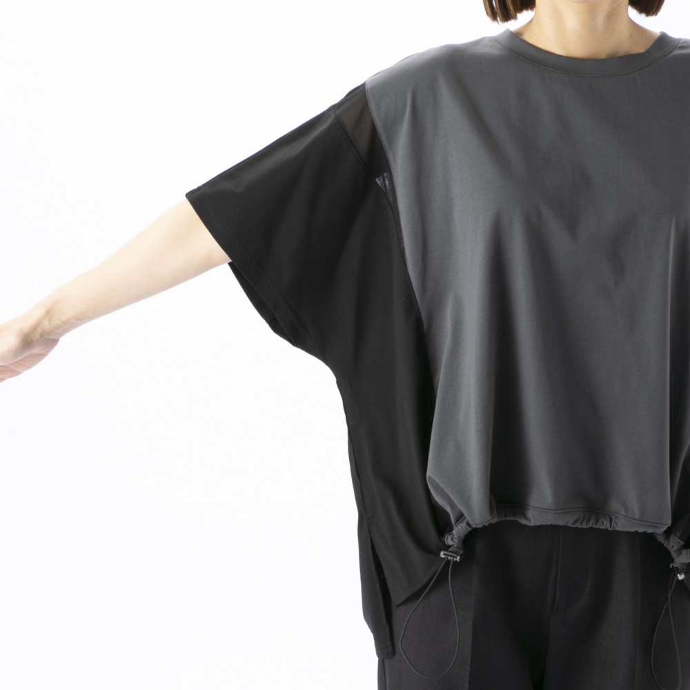 ノアジェ NOA-GE レディーストップス 配色切替 プルオーバー 127-5201-9530/77【FITHOUSE ONLINE SHOP】