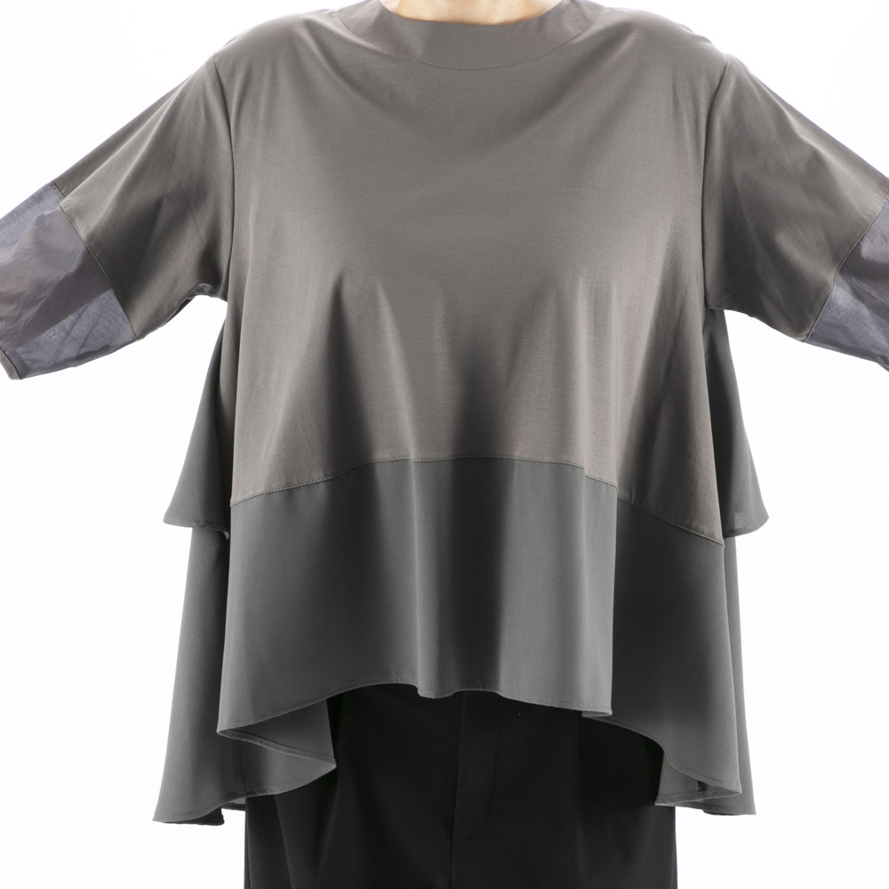 ノアジェ NOA-GE レディーストップス シルケットスムース チュニック 121-5425-9845/75【FITHOUSE ONLINE SHOP】