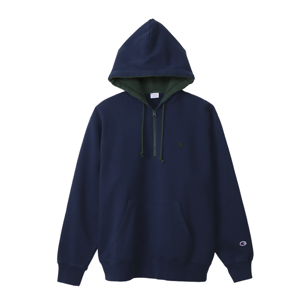 チャンピオン champion メンズトップス HOODED HALF ZIP SWEATSHIRT C3-Y103【FITHOUSE ONLINE SHOP】