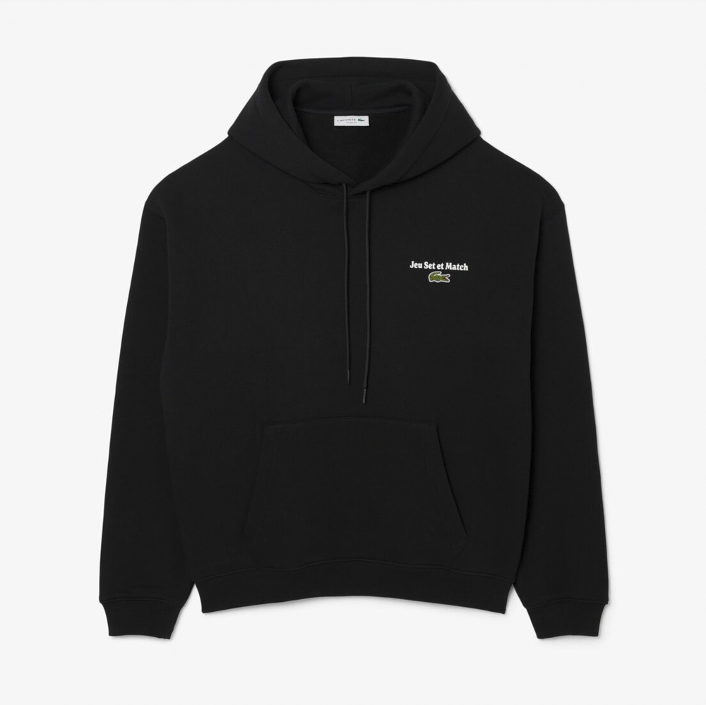 ラコステ LACOSTE Jeu Set et Match バックプリント スウェット フーディー SH5947-99【FITHOUSE ONLINE SHOP】
