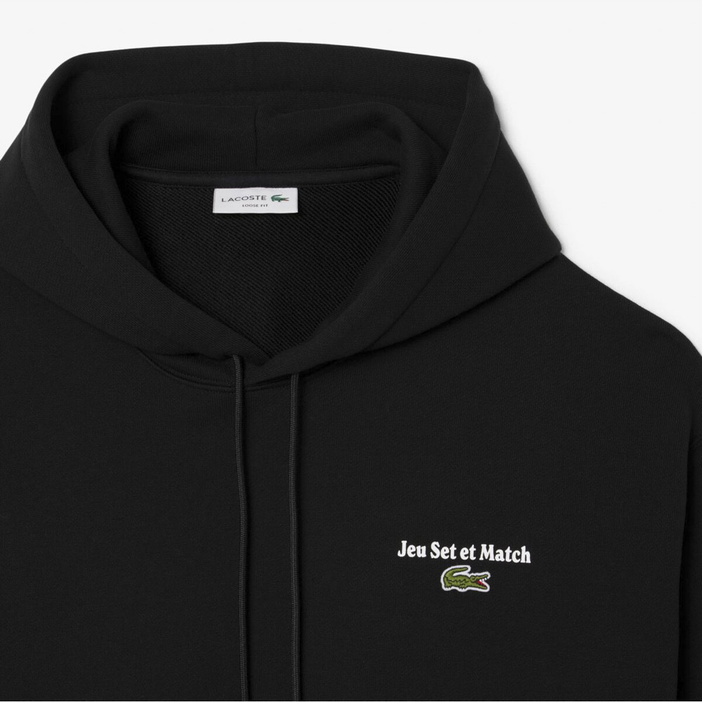 ラコステ LACOSTE Jeu Set et Match バックプリント スウェット フーディー SH5947-99【FITHOUSE ONLINE SHOP】