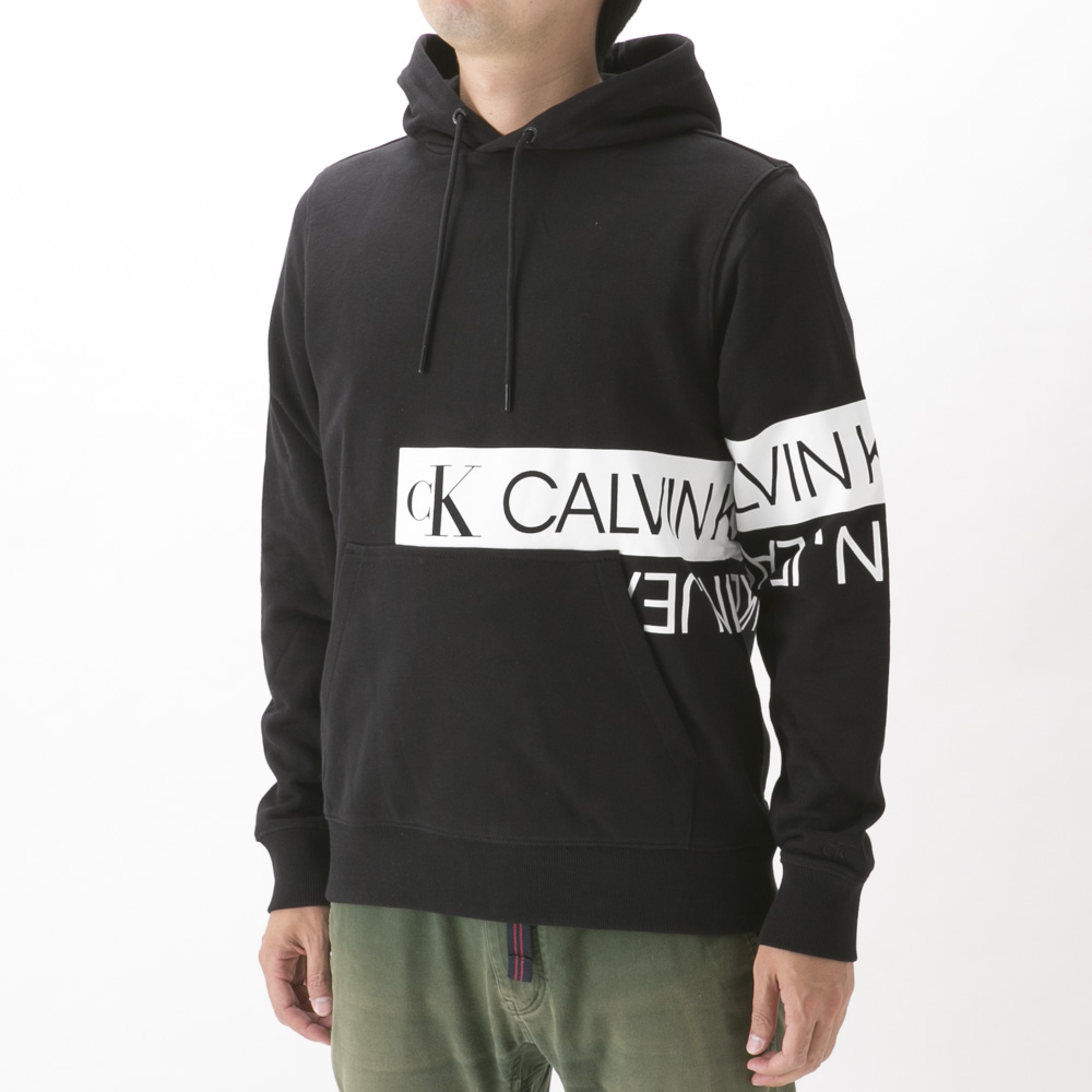 カルバンクライン Calvin Klein メンズトップス MIRRORED LOGO HOODIE J30J317052【FITHOUSE ONLINE SHOP】