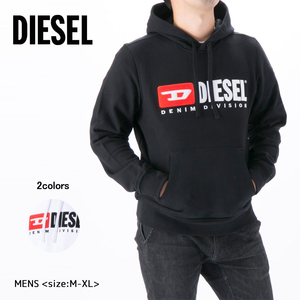 gym and workout clothes Sweatshirts DIESEL S-ginn-hood-div Sweatshirt in Black Womens Mens Clothing Mens Activewear 