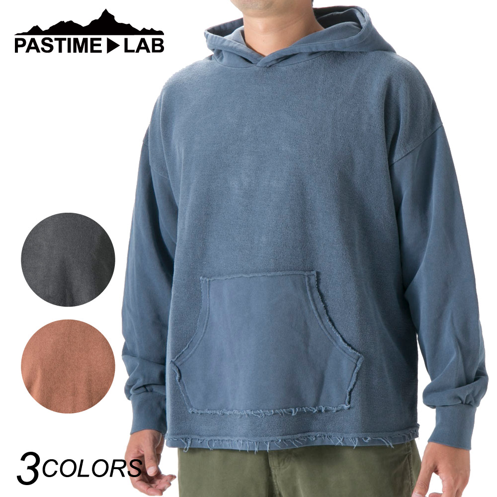 パスタイムラボ PASTIME▶LAB メンズトップス ピグメント裏使いプルパーカー PTL-1-0066【FITHOUSE ONLINE SHOP】