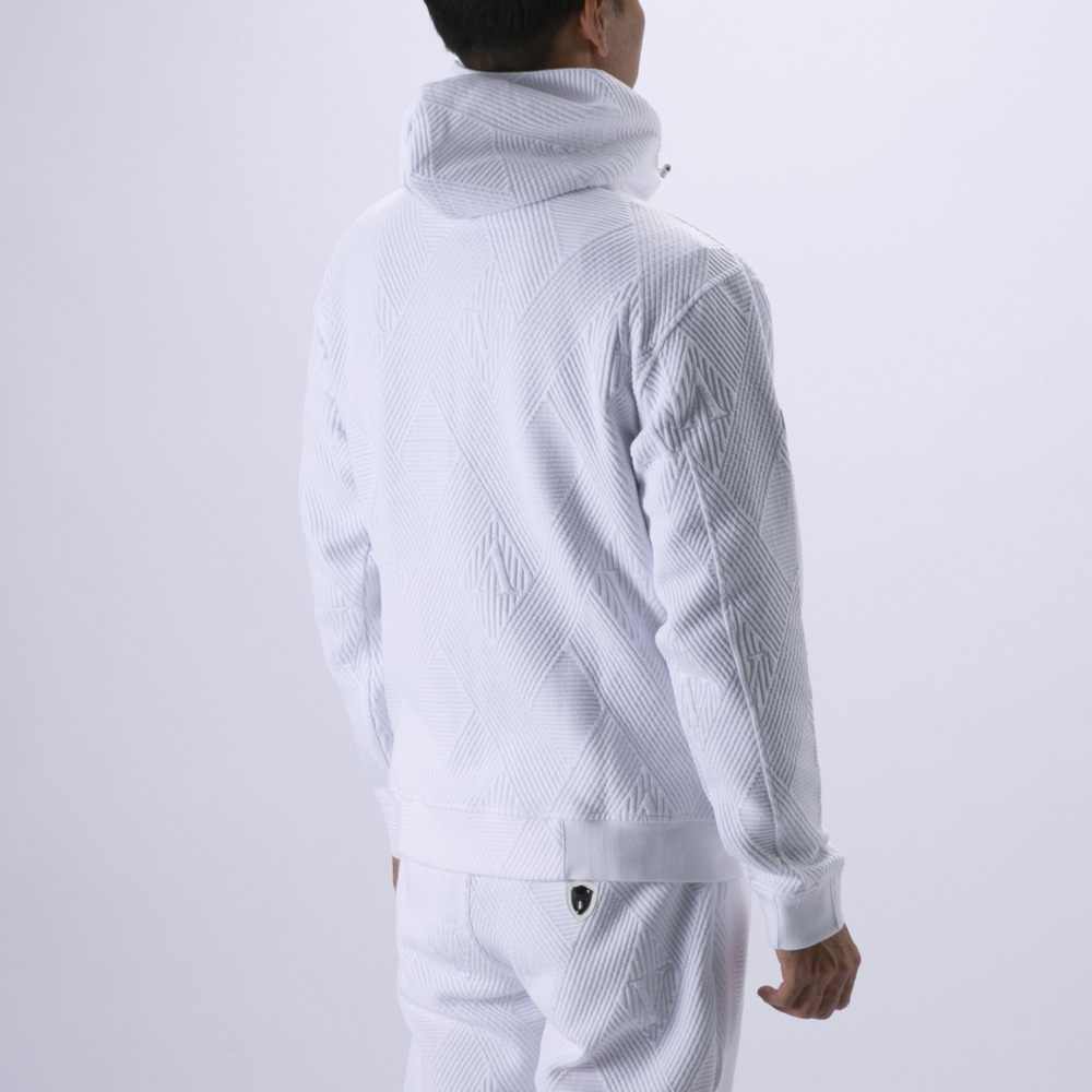 ヴィオラ VIOLA メンズアウター フルジップアップ パーカー ジャガード リブ 接結 Y62131【FITHOUSE ONLINE SHOP】