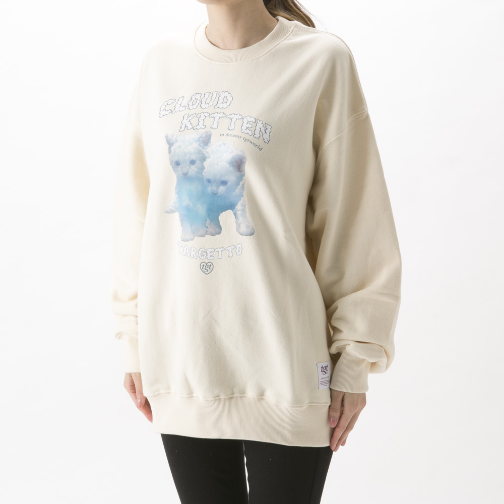 ターゲット targetto レディーストップス CLOUD KITTEN SWEAT SHIRT 3211TH2007【FITHOUSE ONLINE SHOP】