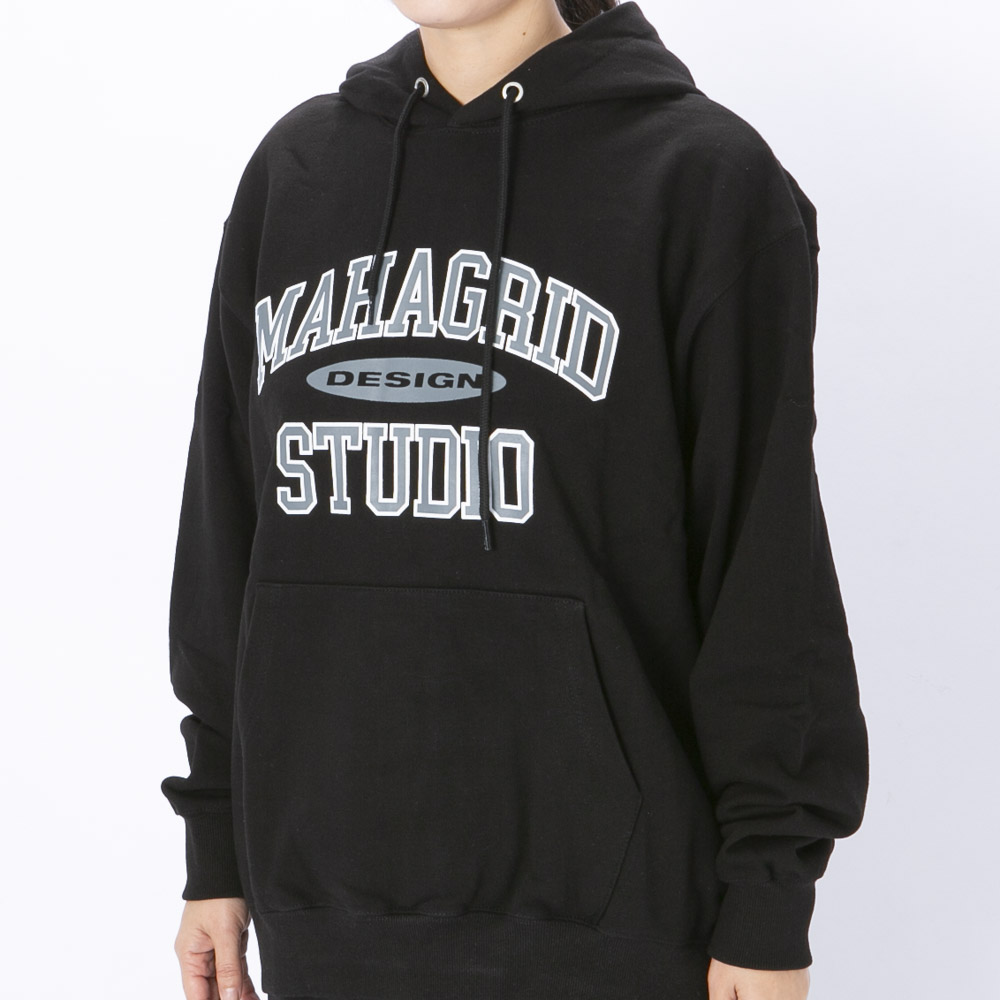 マハグリッド mahagrid レディーストップス COLLEGE LOGO HOODIE