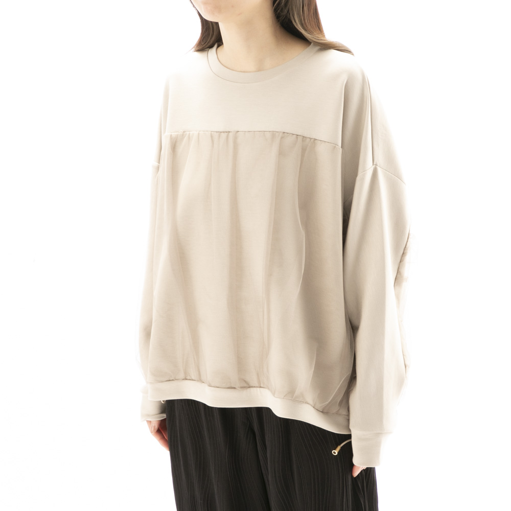 バントロア vingtrois レディーストップス ダンボールドルマンチュールプルオーバー 980-23006【FITHOUSE ONLINE SHOP】