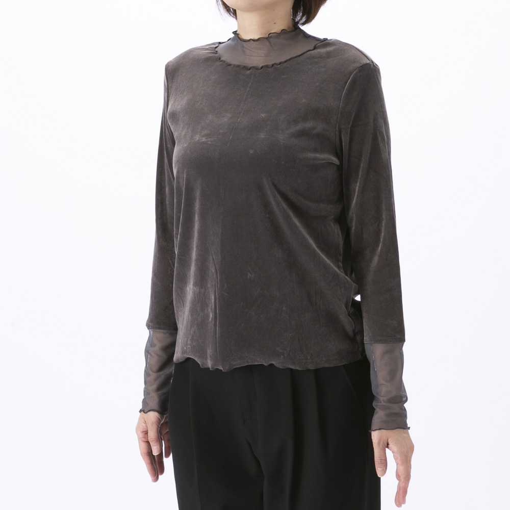 バントロア vingtrois プチハイネックシアーベロアトップス 922-24102【FITHOUSE ONLINE SHOP】