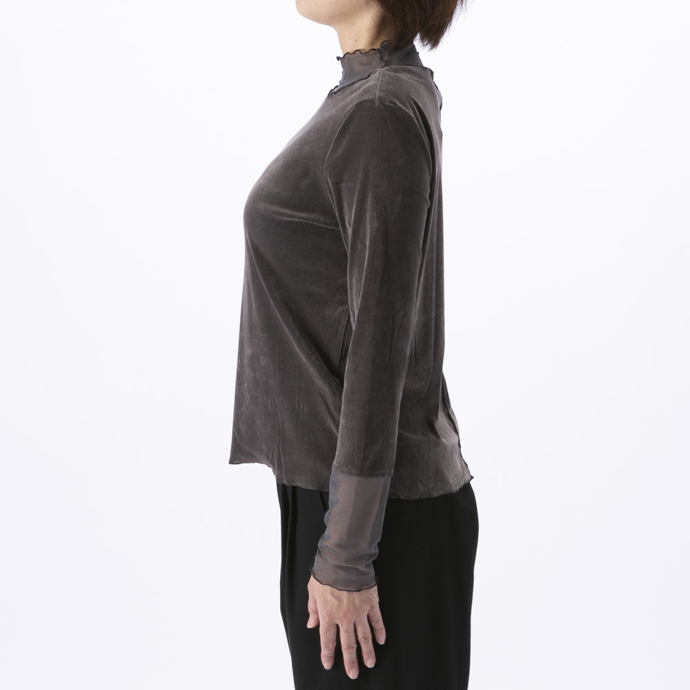 バントロア vingtrois プチハイネックシアーベロアトップス 922-24102【FITHOUSE ONLINE SHOP】
