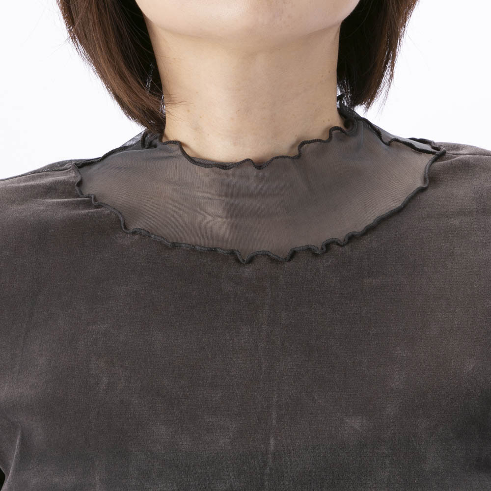バントロア vingtrois プチハイネックシアーベロアトップス 922-24102【FITHOUSE ONLINE SHOP】
