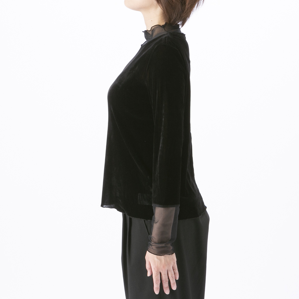バントロア vingtrois プチハイネックシアーベロアトップス 922-24102【FITHOUSE ONLINE SHOP】