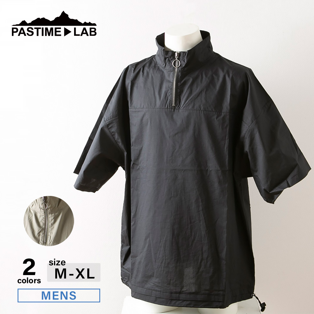 パスタイムラボ PASTIME▶LAB メンズトップス ブロードハーフZIPスタンド PTL-1-0107【FITHOUSE ONLINE SHOP】