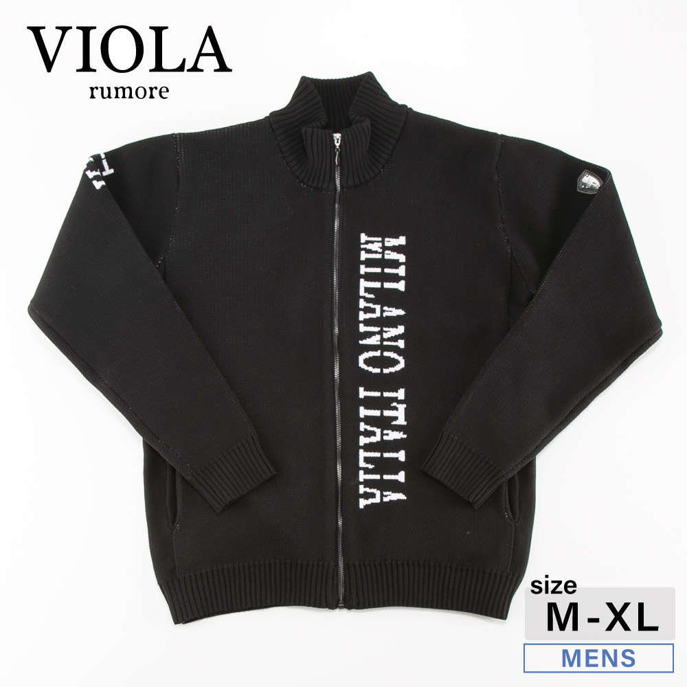 ヴィオラ VIOLA メンズトップス ロゴ入りフルZIP UP Y42131【FITHOUSE ONLINE SHOP】