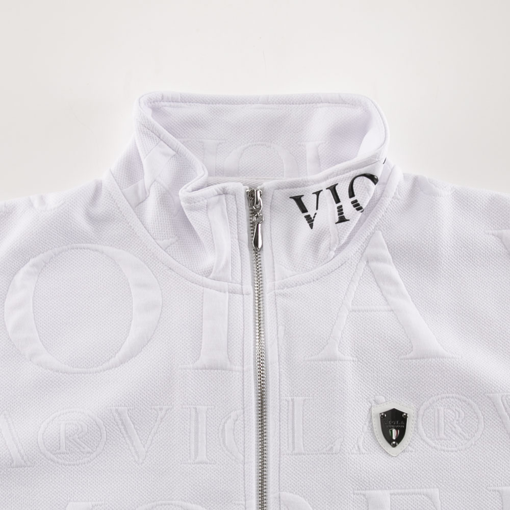 ヴィオラ VIOLA メンズトップス 総柄ジャガード フルジップアップ Y52126【FITHOUSE ONLINE SHOP】