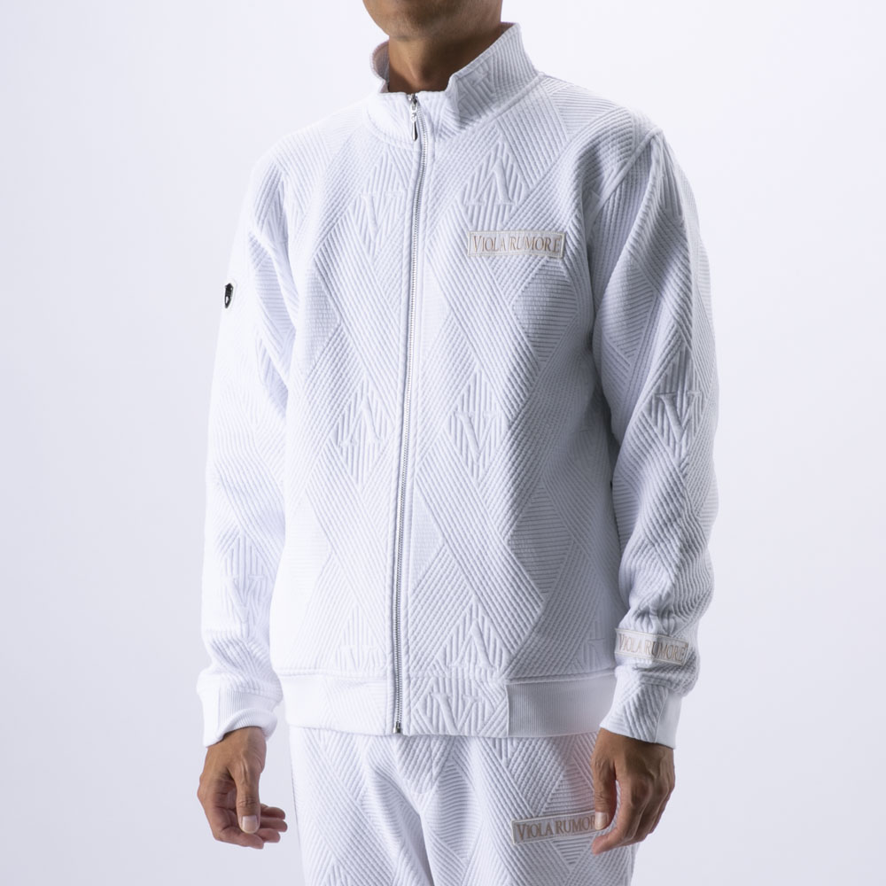 ヴィオラ VIOLA メンズアウター フルジップアップ ジャケット ジャガード リブ 接結 Y62130【FITHOUSE ONLINE SHOP】