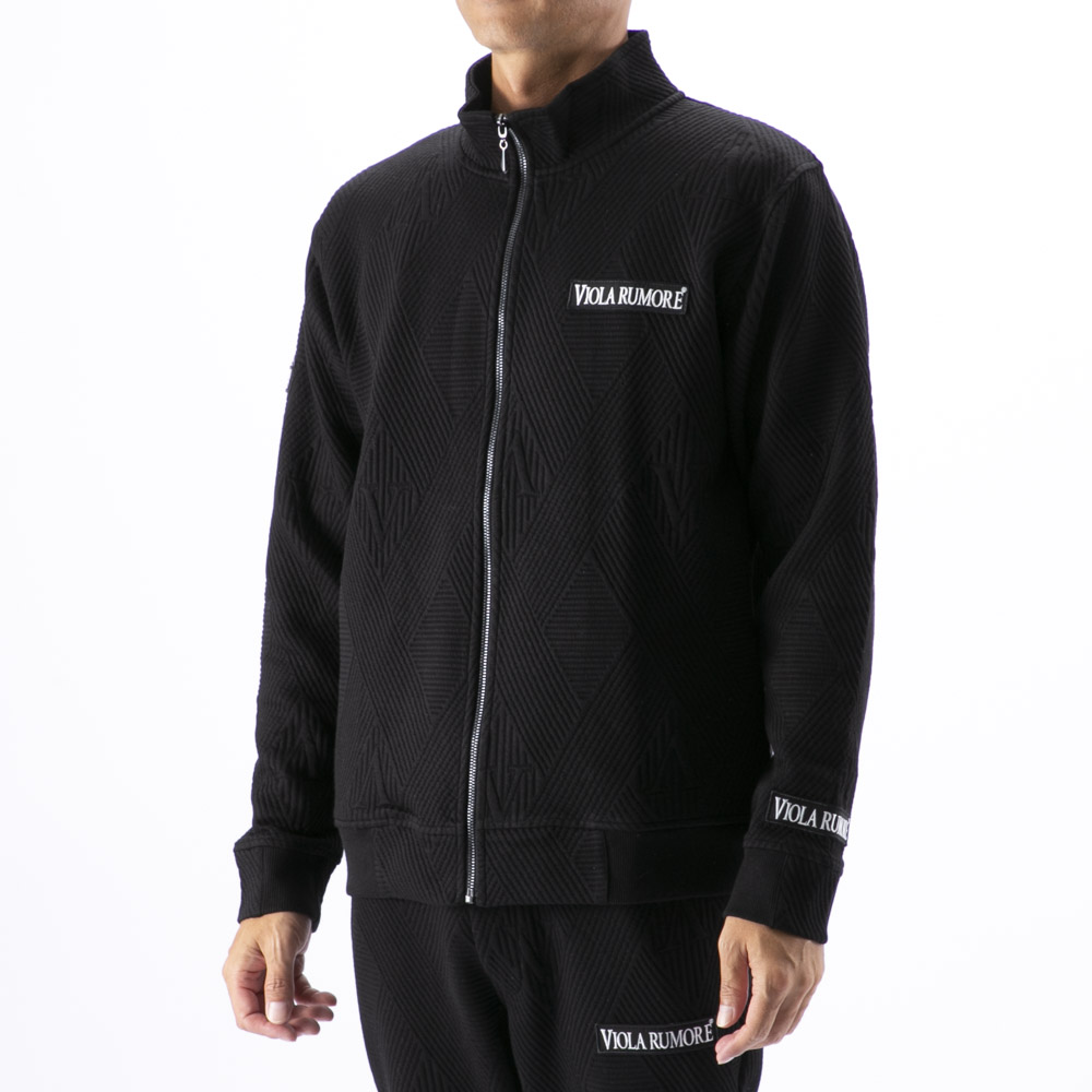 ヴィオラ VIOLA メンズアウター フルジップアップ ジャケット ジャガード リブ 接結 Y62130【FITHOUSE ONLINE SHOP】