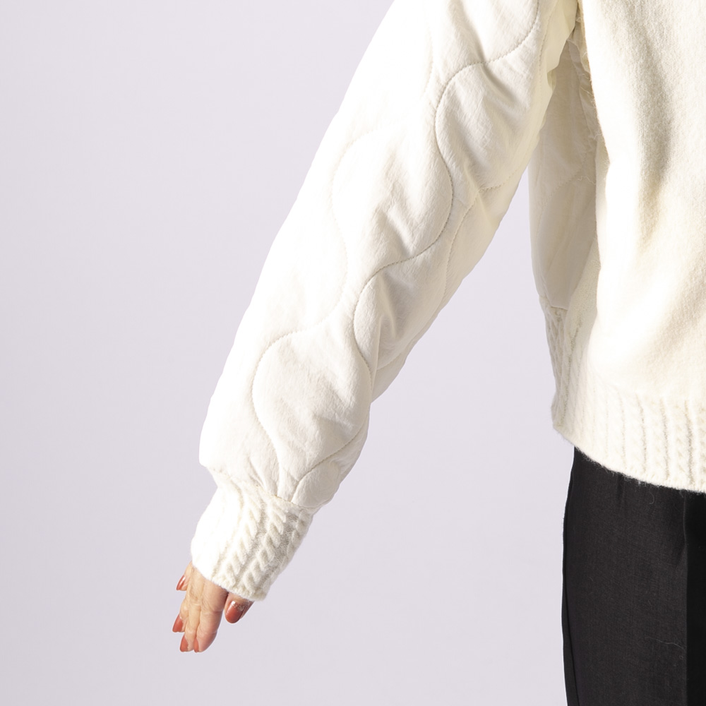 バントロア vingtrois レディースアウター キルティングニットブルゾン (01) 958-12118【FITHOUSE ONLINE SHOP】