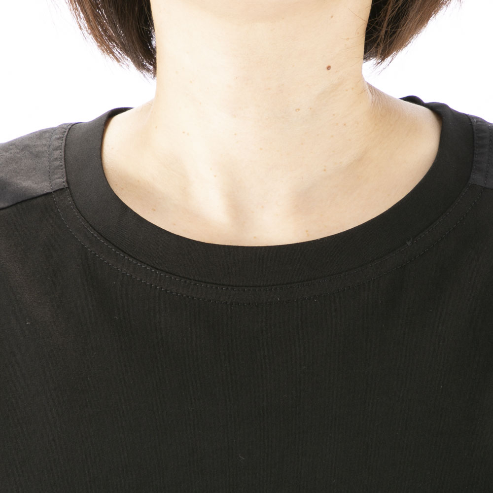ノアジェ NOA-GE シルケット天竺×綿ブロード ワンピース 121-5317-6488/79【FITHOUSE ONLINE SHOP】