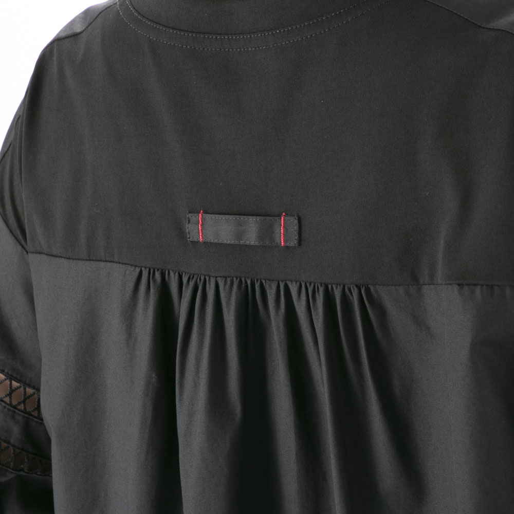 ノアジェ NOA-GE シルケット天竺×綿ブロード ワンピース 121-5317-6488/79【FITHOUSE ONLINE SHOP】