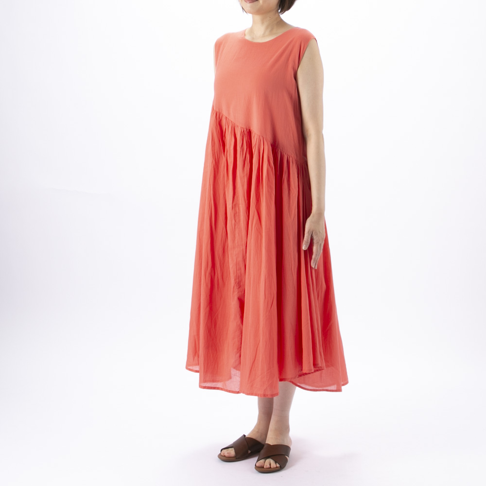 バントロア vingtrois インド綿 ノースリーブワンピース 237-33104【FITHOUSE ONLINE SHOP】