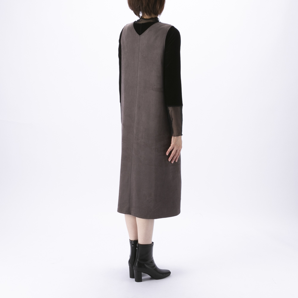 ノアジェ NOA-GE ストレッチ スエード ジャンパースカート 121-5551-6550/62【FITHOUSE ONLINE SHOP】
