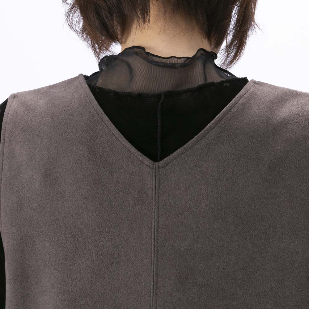 ノアジェ NOA-GE ストレッチ スエード ジャンパースカート 121-5551-6550/62【FITHOUSE ONLINE SHOP】