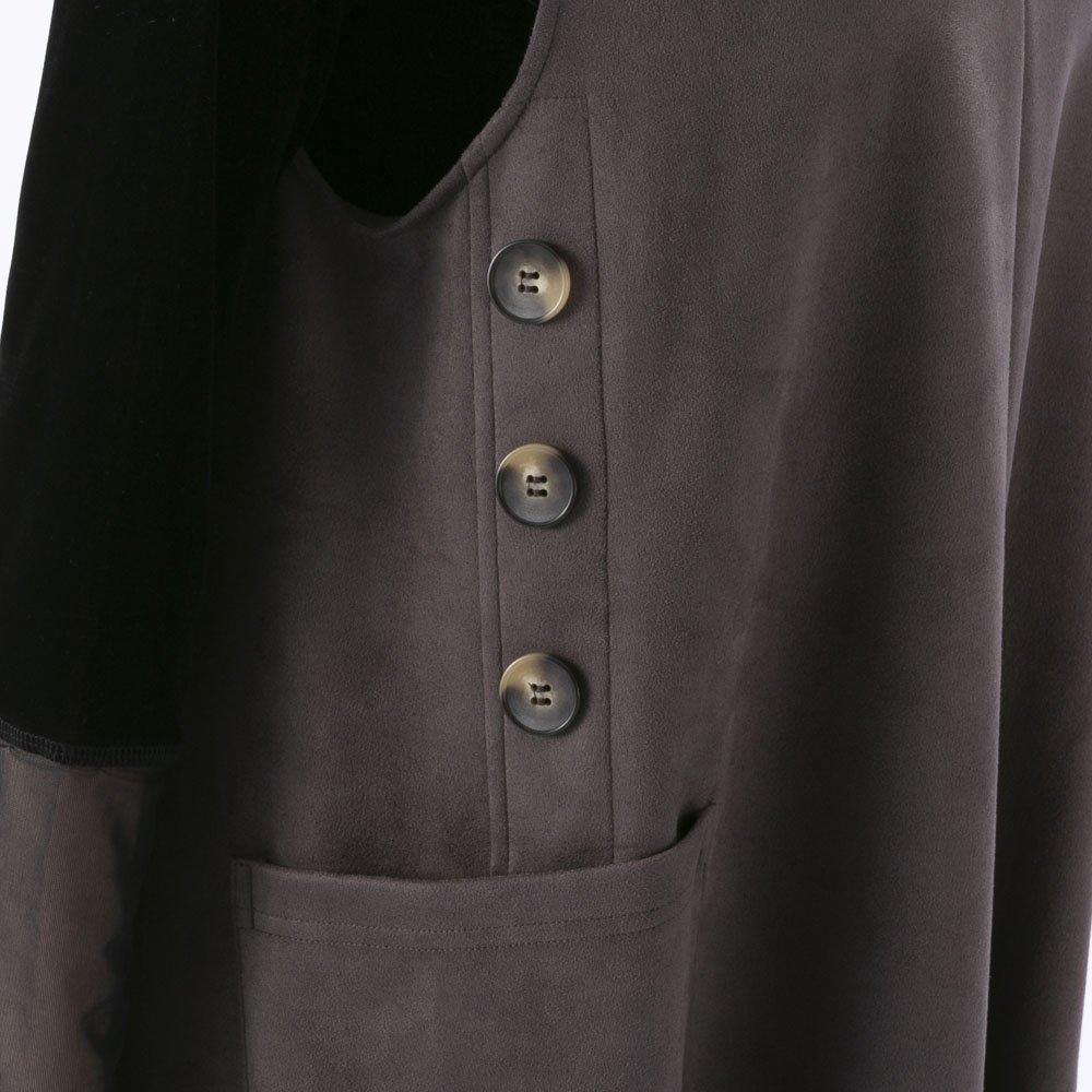 ノアジェ NOA-GE ストレッチ スエード ジャンパースカート 121-5551-6550/62【FITHOUSE ONLINE SHOP】