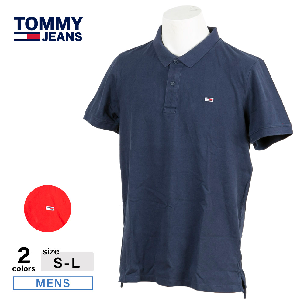 トミージーンズ TOMMY JEANS メンズトップス TJM SOLID STRETCH POLO DM0DM12219【FITHOUSE ONLINE SHOP】