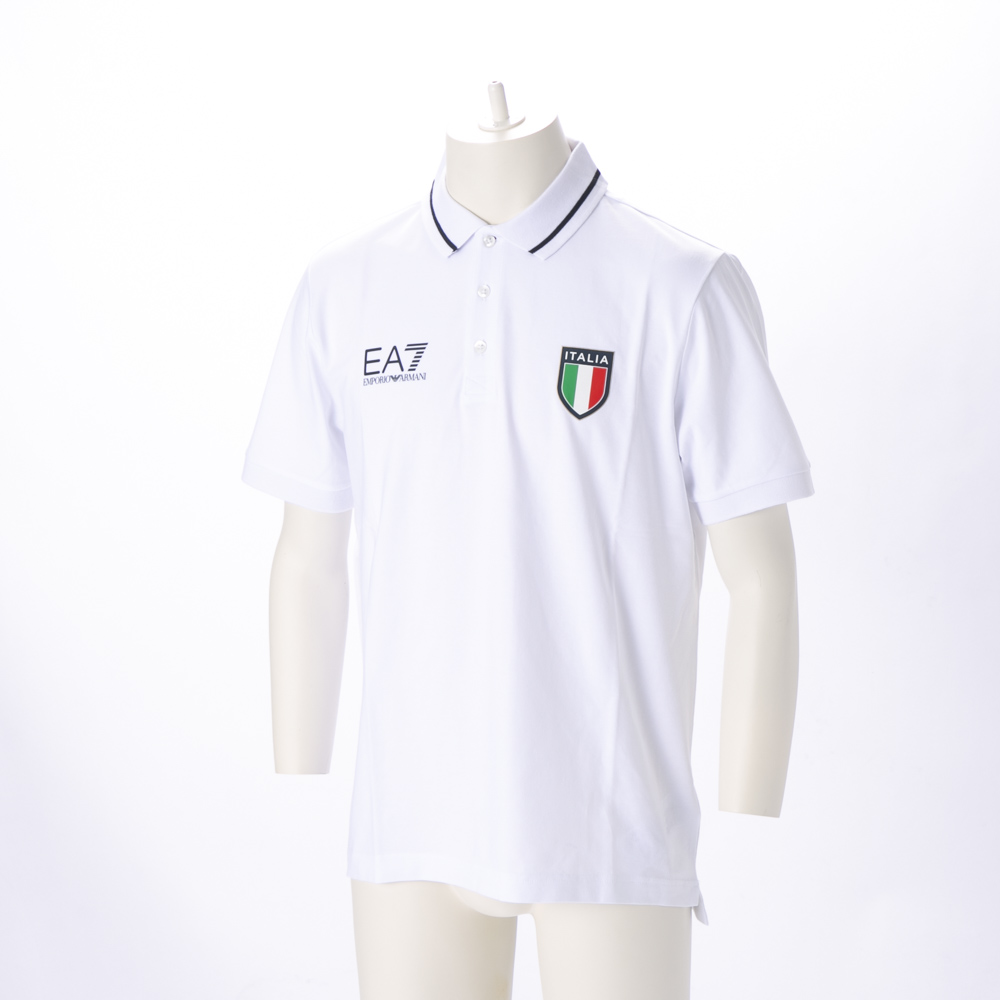 イーエーセブン EA7 メンズトップス 22SM/チームイタリア ポロシャツ 