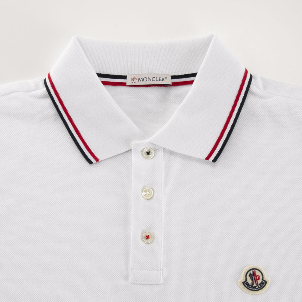モンクレール MONCLER メンズトップス 襟袖2本ライン胸ロゴポロシャツ 8A7030084556【FITHOUSE ONLINE SHOP】