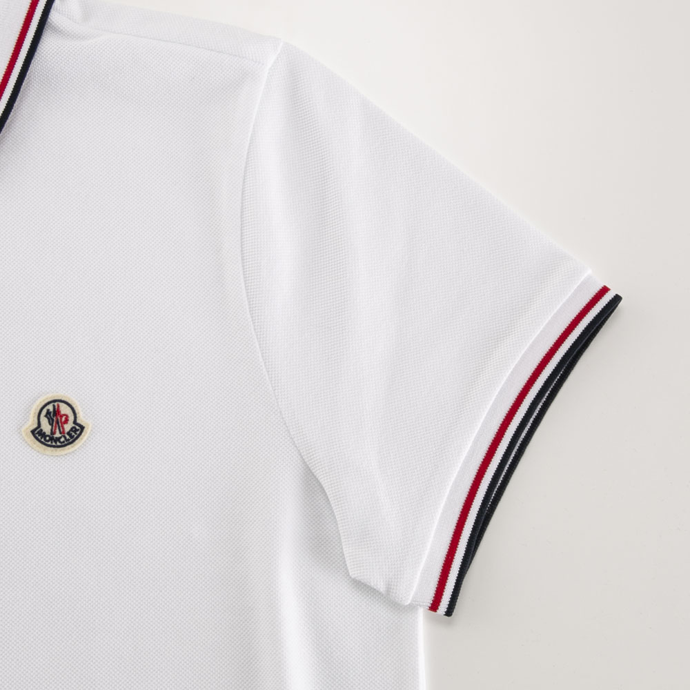 モンクレール MONCLER メンズトップス 襟袖2本ライン胸ロゴポロシャツ 8A7030084556【FITHOUSE ONLINE SHOP】