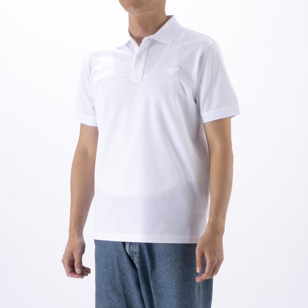 プラダ PRADA メンズトップス PIQUET ピケ 半袖ポロシャツ UJN444-XGS-F0009【FITHOUSE ONLINE SHOP】
