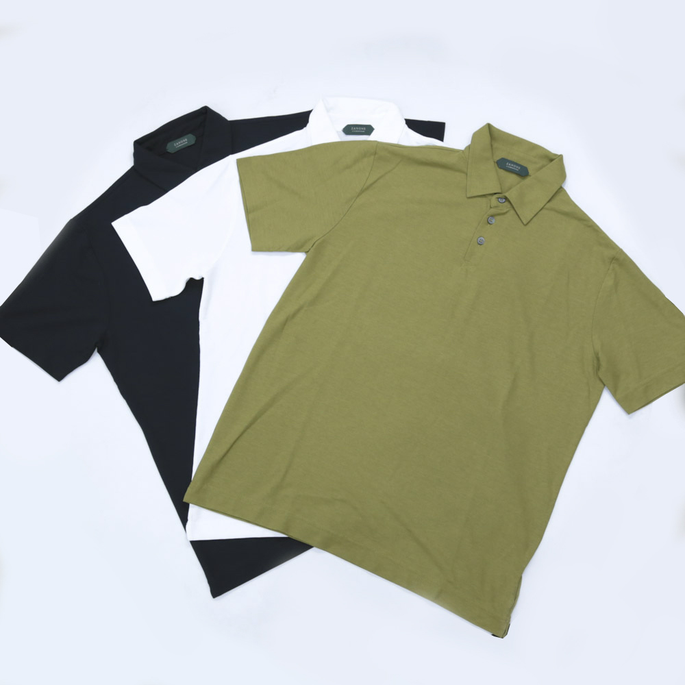 ザノーネ ZANONE ポロシャツ ZAN・19SMコットン細ボーダーポロシャツ ザノーネ ZANONE ポロシャツ ZAN・19SMコットン細ボーダーポロシャツ