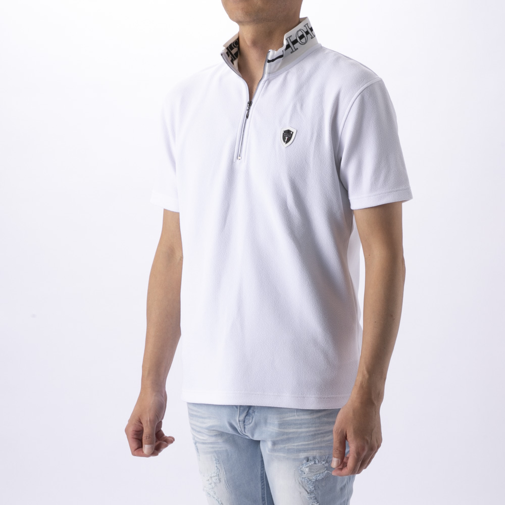 ヴィオラ VIOLA メンズトップス ハーフジップ ポロシャツ Y52313-3-1【FITHOUSE ONLINE SHOP】