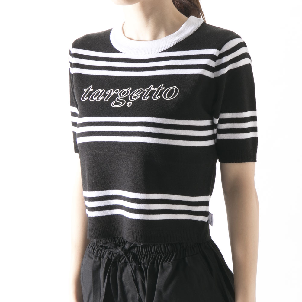 ターゲット targetto レディーストップス LINE LOGO STRIPE KNIT 3212KP2001【FITHOUSE ONLINE SHOP】