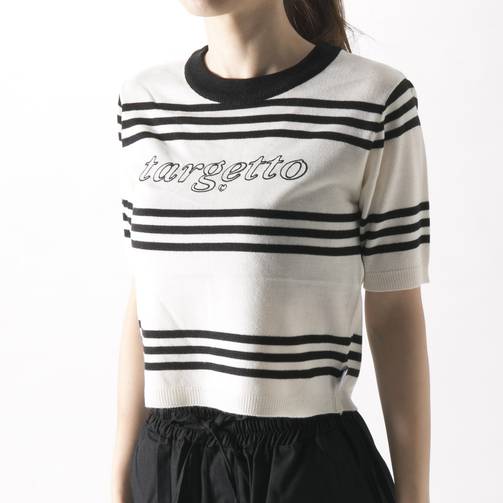 ターゲット targetto レディーストップス LINE LOGO STRIPE KNIT 3212KP2001【FITHOUSE ONLINE SHOP】