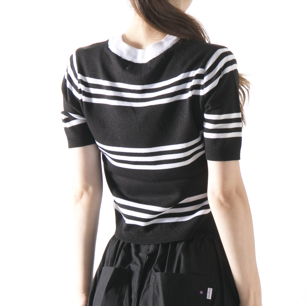 ターゲット targetto レディーストップス LINE LOGO STRIPE KNIT 3212KP2001【FITHOUSE ONLINE SHOP】