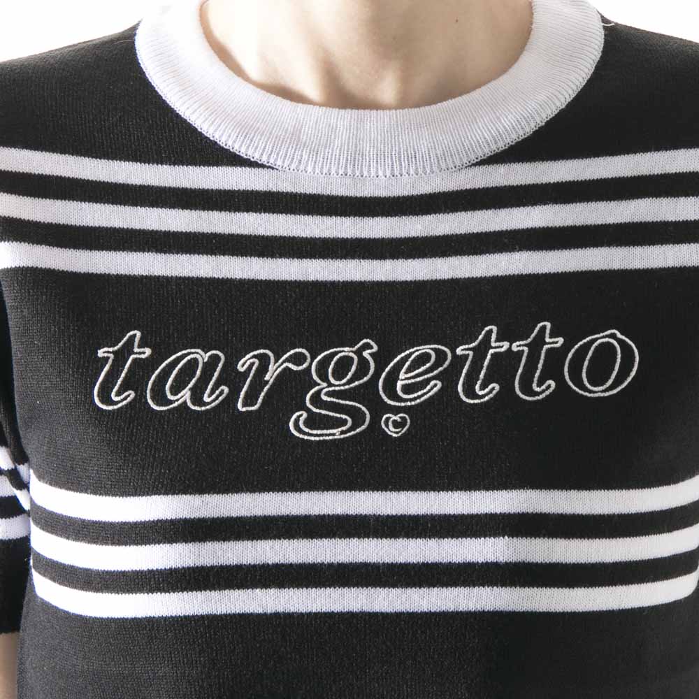 ターゲット targetto レディーストップス LINE LOGO STRIPE KNIT 3212KP2001【FITHOUSE ONLINE SHOP】