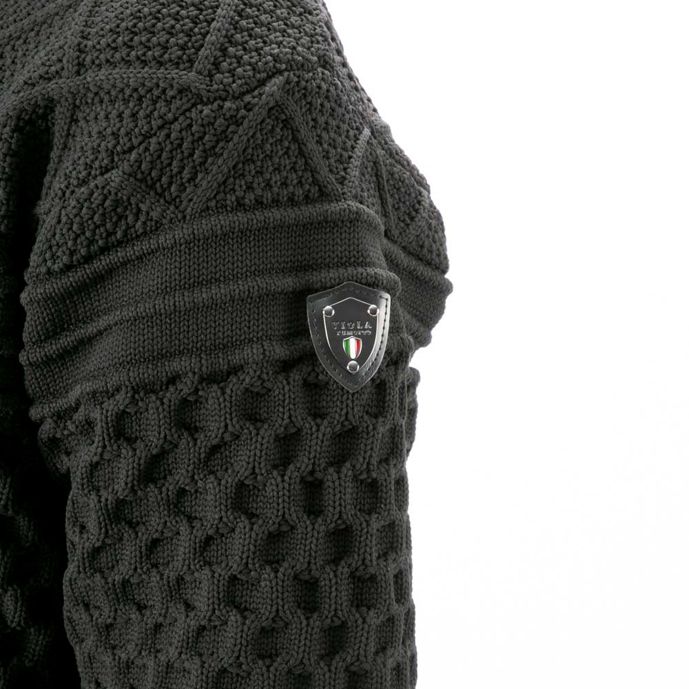 ヴィオラ VIOLA メンズアウター フルジップアップ ニット ジャケット アラン模様 Y62129【FITHOUSE ONLINE SHOP】