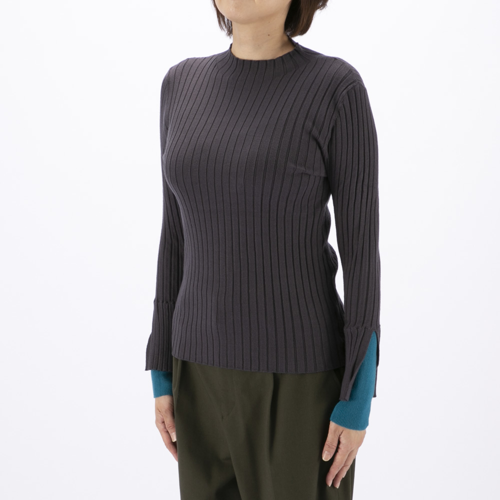 バントロア vingtrois バイカラー 配色リブニット 929-14110【FITHOUSE ONLINE SHOP】