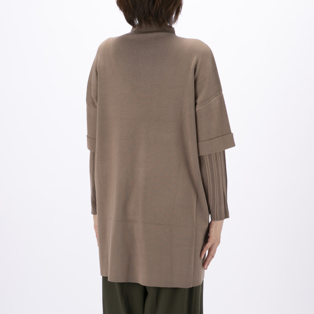 ノアジェ NOA-GE 袖リブ ニット チュニック 121-5599-9630/05【FITHOUSE ONLINE SHOP】