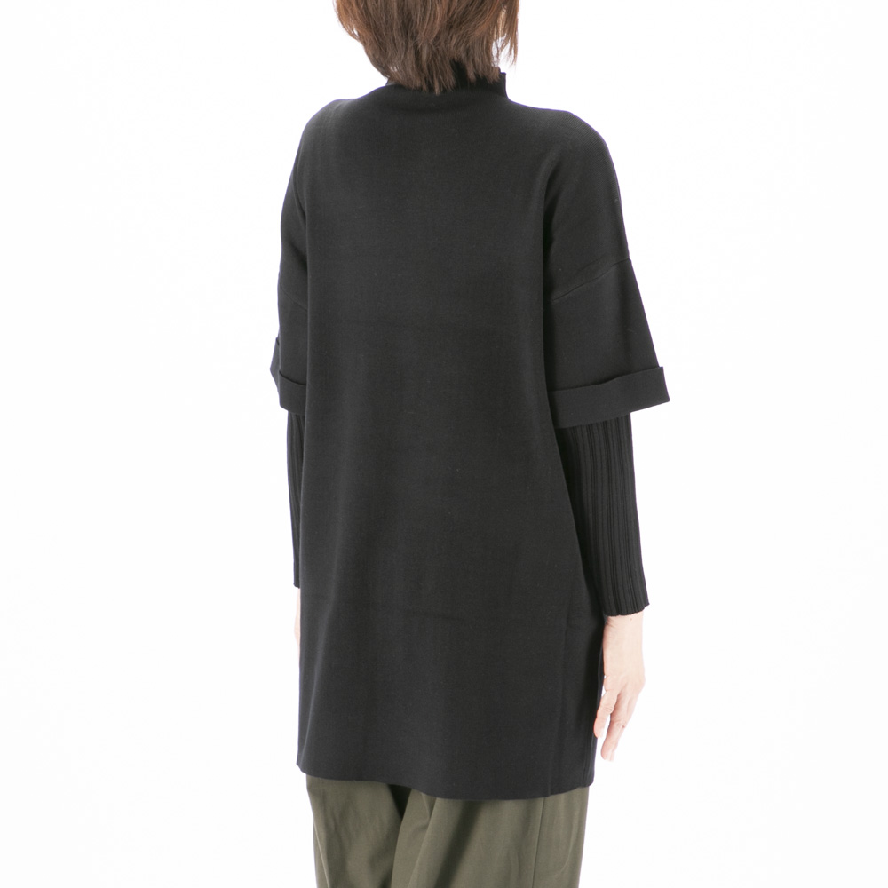 ノアジェ NOA-GE 袖リブ ニット チュニック 121-5599-9630【FITHOUSE ONLINE SHOP】