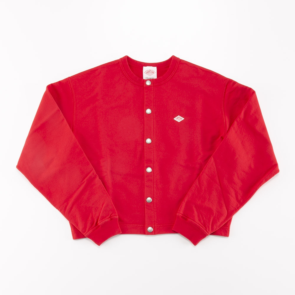 ダントン DANTON レディーストップス COTTON TERRY CREW NECK CARDIGAN #DT-C0312【FITHOUSE ONLINE SHOP】