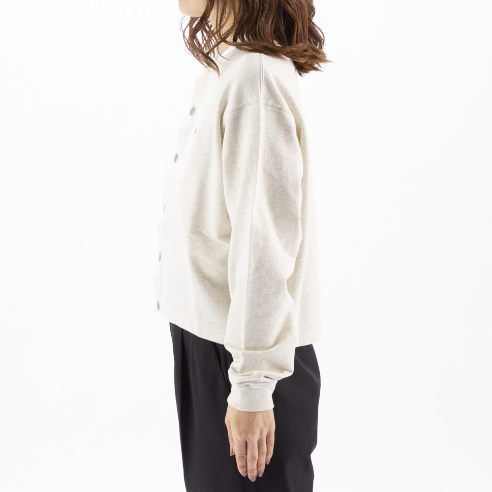 ダントン DANTON レディーストップス DOT BUTTON CREW NECK CARDIGAN DT-C0405 CIN【FITHOUSE ONLINE SHOP】